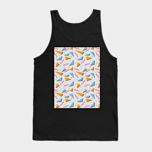 80s 90s Party Pattern Tank Top